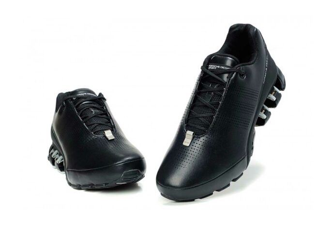 adidas porsche design sport bounce P’5000 s2 top layer leather black silver купить