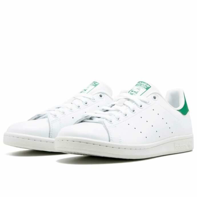 adidas stan smith leather white green m20324