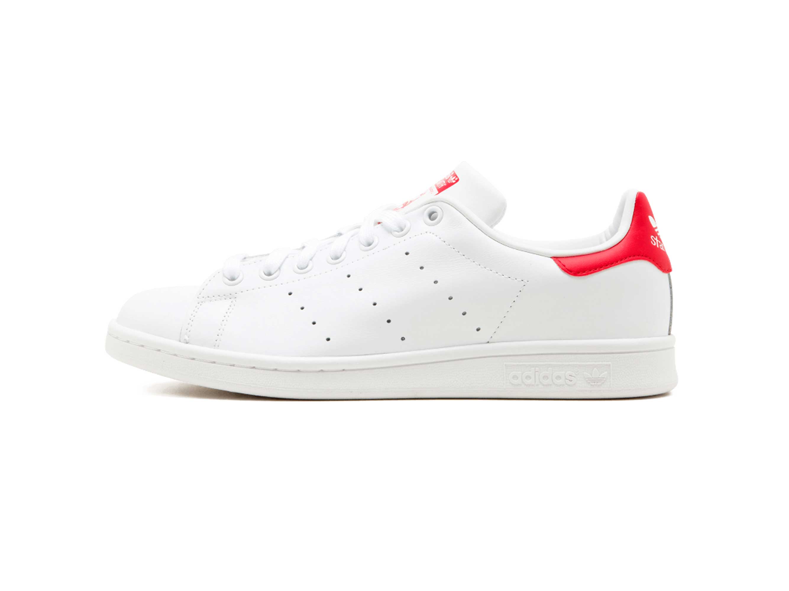 adidas white with red