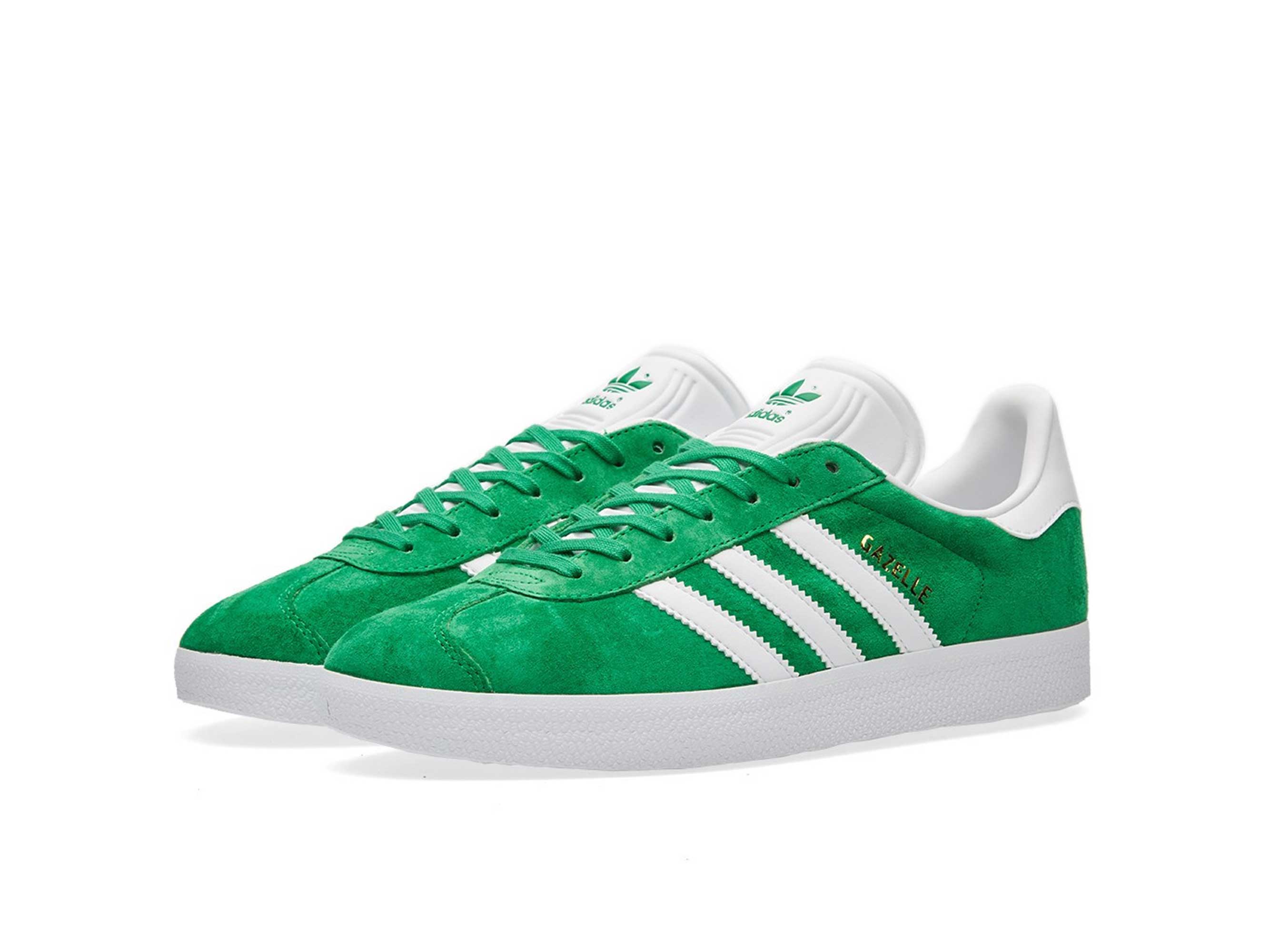 Green adidas gazelle on sale womens