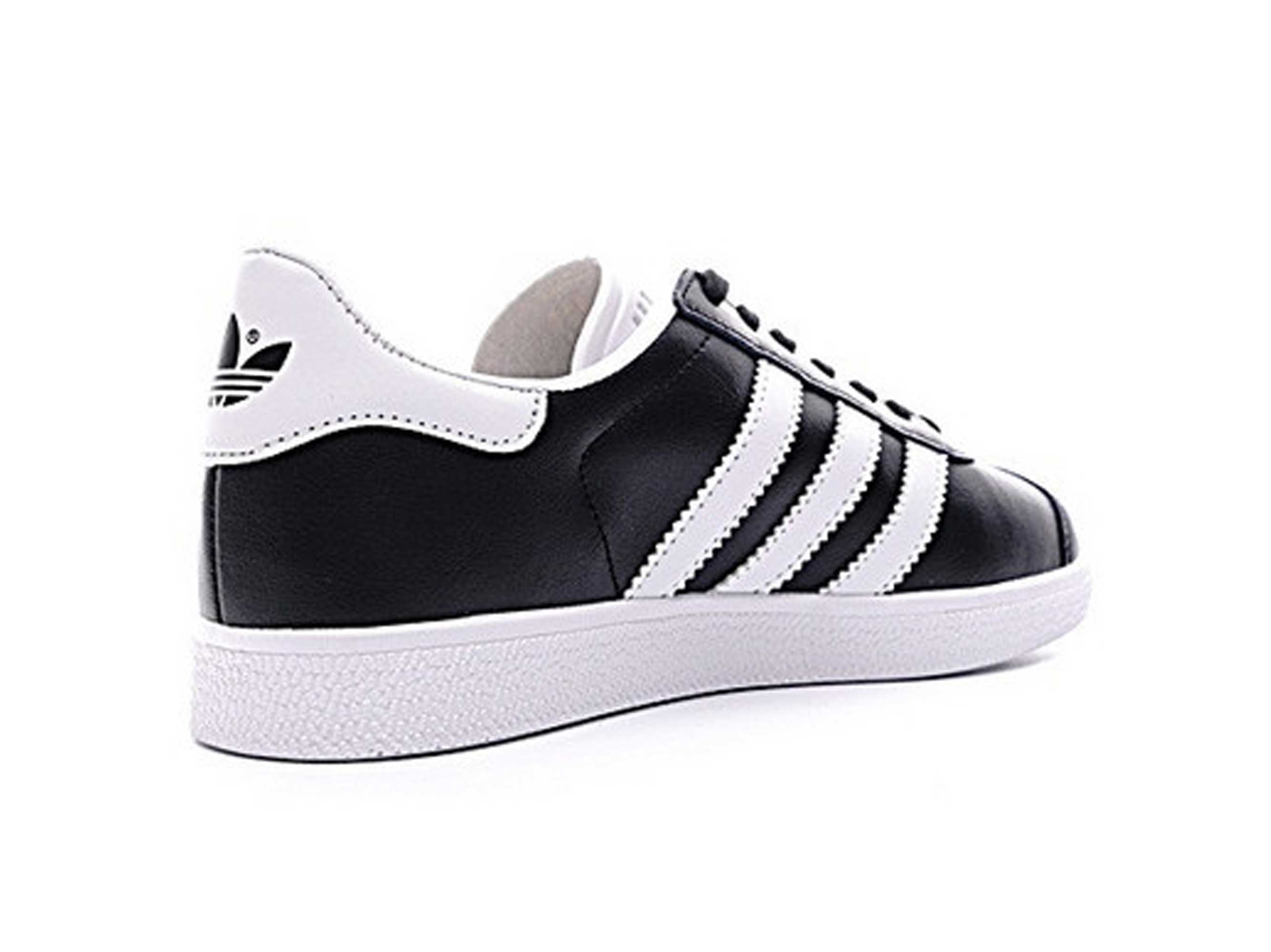 black adidas gazelle leather