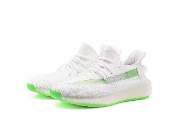 adidas yeezy boost 350 v2 white green blanc ef2369 купить