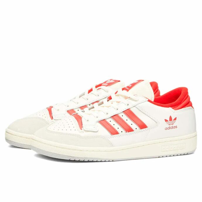 adidas centennial 85 low white scarlet HQ6278
