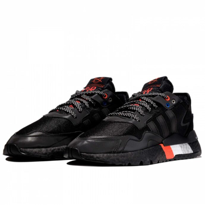 adidas nite jogger core black silver metallic FV3788