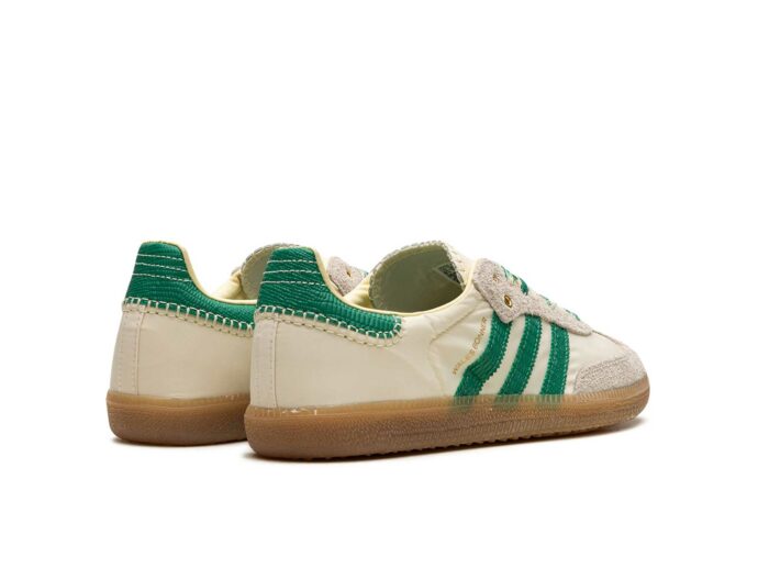 adidas originals x wales bonner samba cream white bold green GY4344 купить