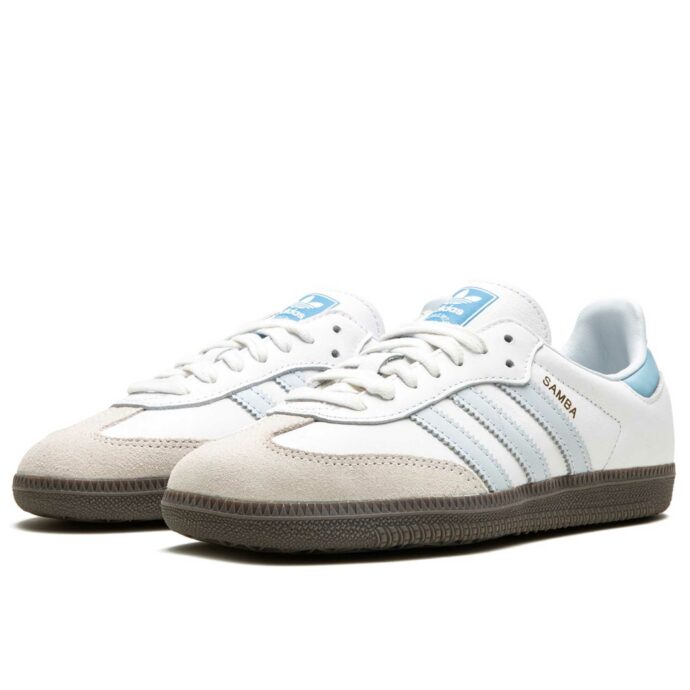 adidas samba og white halo blue ID2055