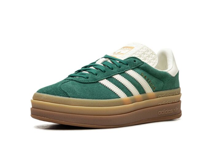 Adidas Gazelle Bold WMNS Green White IF7160 интернет магазин