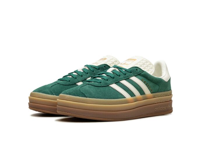 Adidas Gazelle Bold WMNS Green White IF7160 интернет магазин