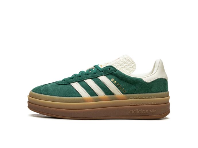 Adidas Gazelle Bold WMNS Green White IF7160 интернет магазин