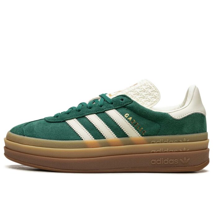 Adidas Gazelle Bold WMNS Green White IF7160 интернет магазин