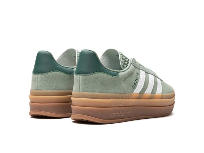 Adidas Gazelle Bold WMNS Silver Green Gum ID6998 интернет магазин