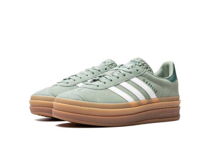 Adidas Gazelle Bold WMNS Silver Green Gum ID6998 интернет магазин