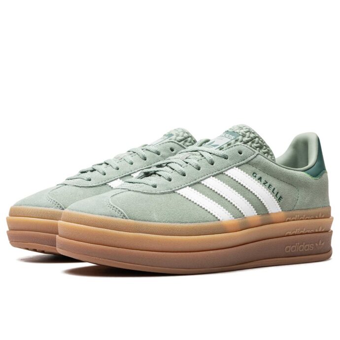 Adidas Gazelle Bold WMNS Silver Green Gum ID6998