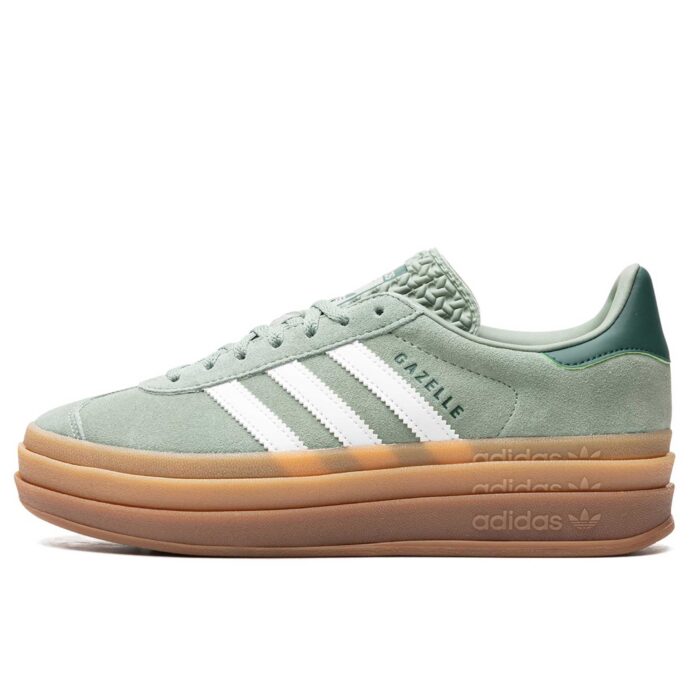 Adidas Gazelle Bold WMNS Silver Green Gum ID6998 интернет магазин