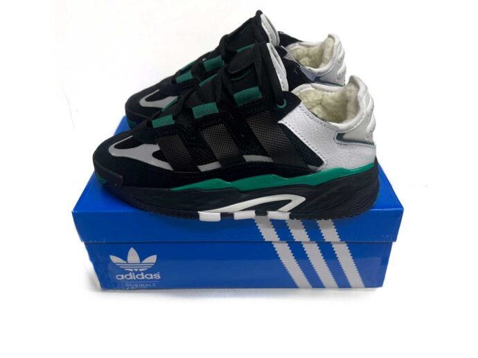 Adidas Niteball Black Green FW2477 Winter интернет магазин