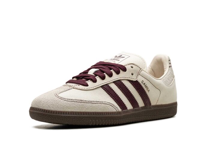 Adidas Samba OG WMNS Wonder White Maroon IG1987 купить