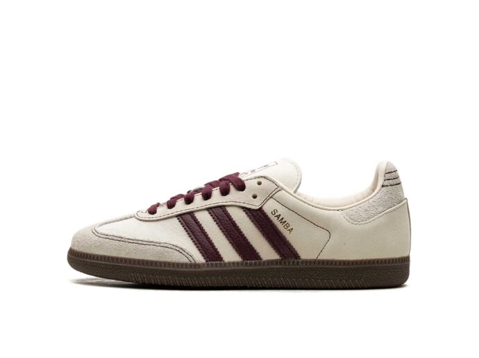 Adidas Samba OG WMNS Wonder White Maroon IG1987 купить