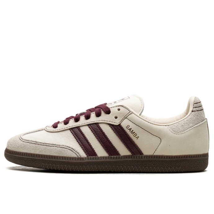 Adidas Samba OG WMNS Wonder White Maroon IG1987 купить