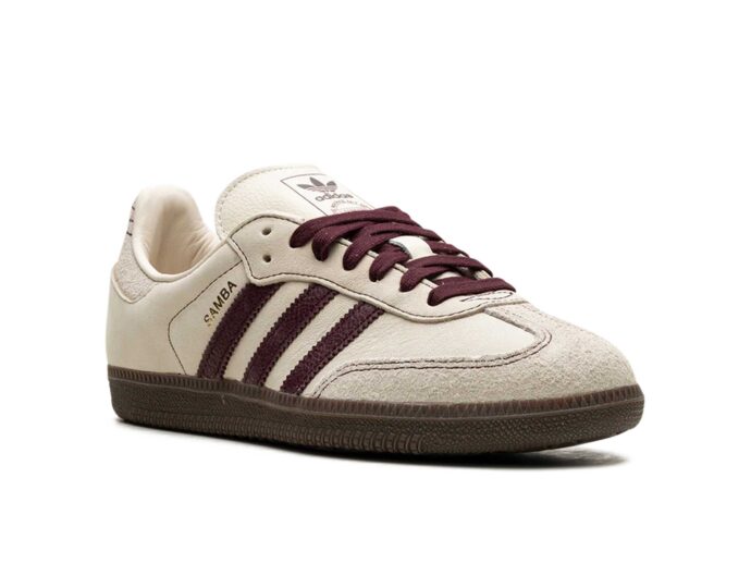Adidas Samba OG WMNS Wonder White Maroon IG1987 купить