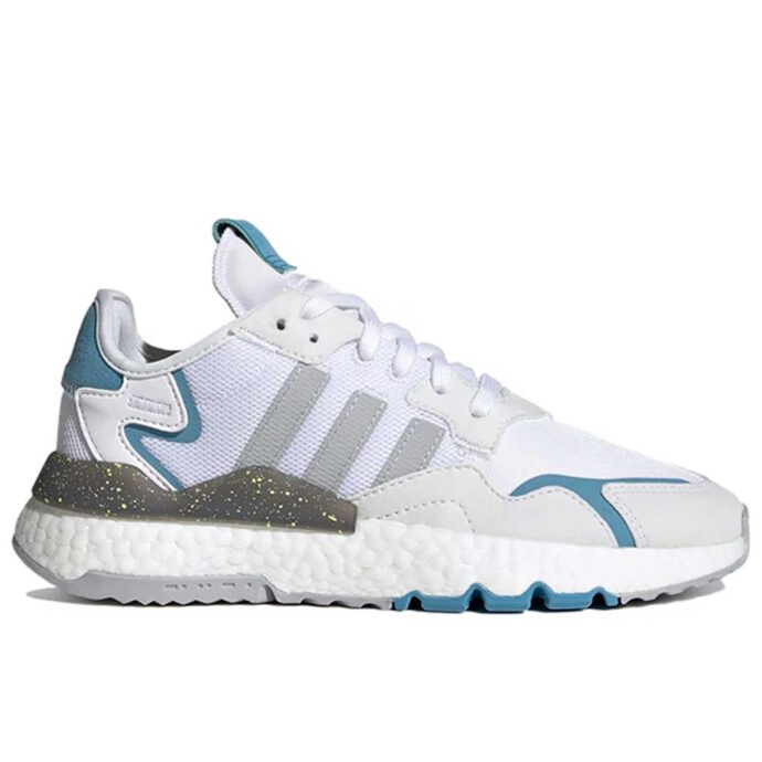 adidas nite jogger white blue FX6904