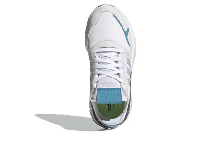 adidas nite jogger white blue FX6904 купить