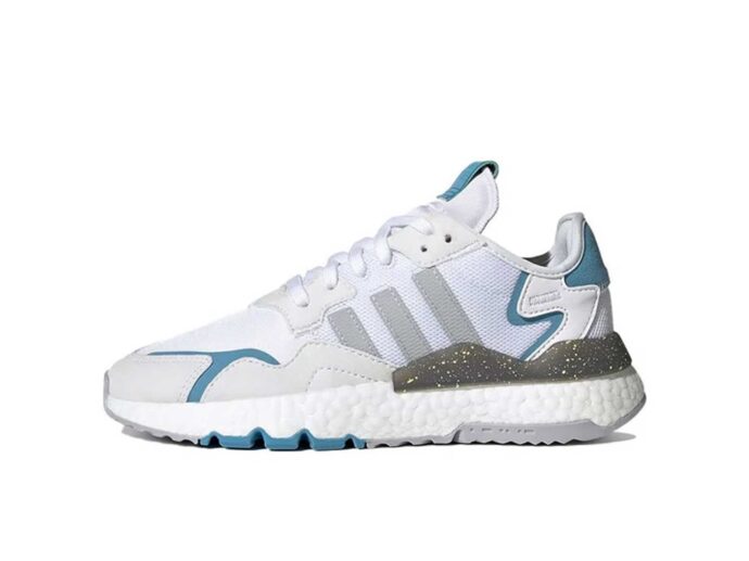 adidas nite jogger white blue FX6904 купить