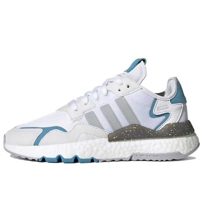 adidas nite jogger white blue FX6904 купить