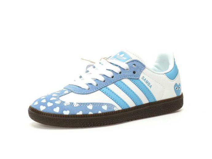 adidas samba x comme des garcons blue купить
